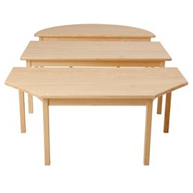 Tisch Eschenholz - wabenförmig